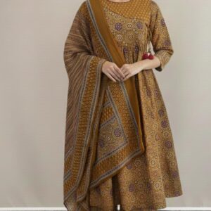 cotton ajrakh suits