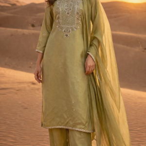 party wear silk suit set